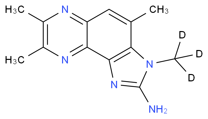2-Amino-3,4,7,8-tetramethyl-3H-imidazo[4,5-F]quinoxaline-d3_Molecular_structure_CAS_)