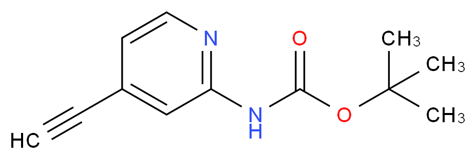 tert-butyl 4-ethynylpyridin-2-ylcarbamate_Molecular_structure_CAS_1196145-93-3)