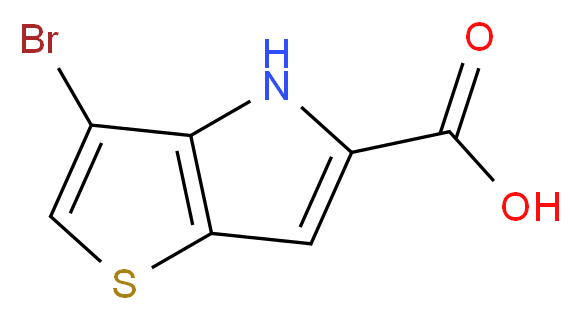 3-Bromo-4H-thieno[3,2-b]pyrrole-5-carboxylic acid_Molecular_structure_CAS_332099-36-2)
