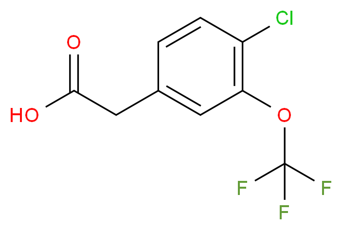 4-Chloro-3-(trifluoromethoxy)phenylacetic acid_Molecular_structure_CAS_886501-02-6)