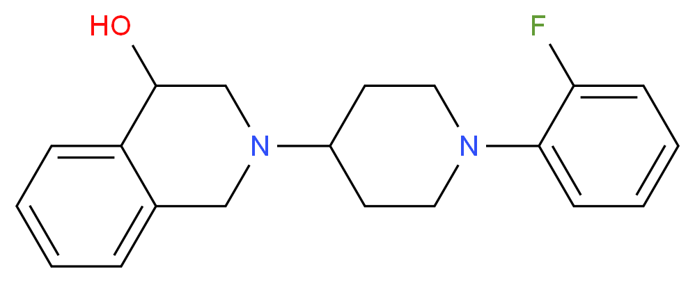 2-[1-(2-fluorophenyl)piperidin-4-yl]-1,2,3,4-tetrahydroisoquinolin-4-ol_Molecular_structure_CAS_)