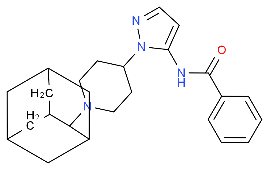 N-{1-[1-(2-adamantyl)-4-piperidinyl]-1H-pyrazol-5-yl}benzamide_Molecular_structure_CAS_)