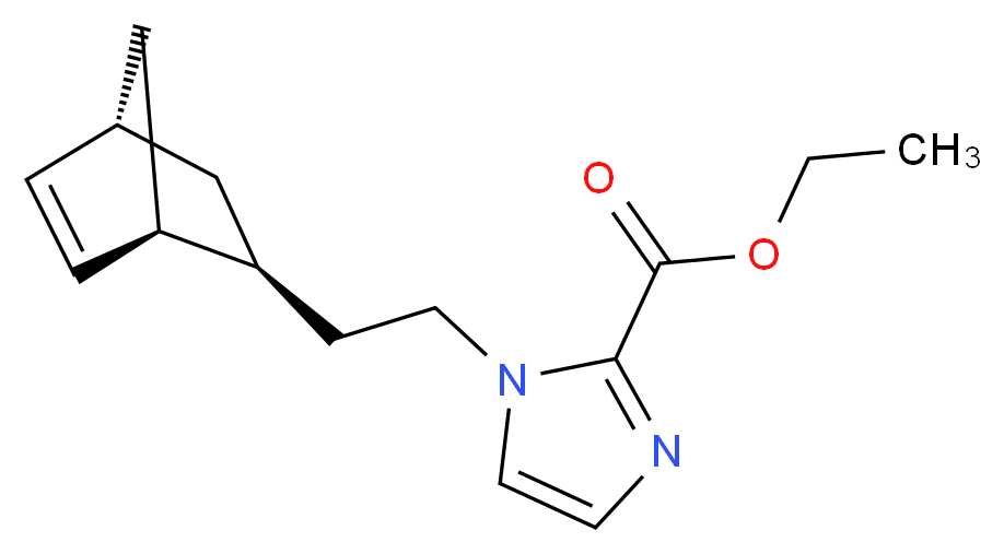 ethyl 1-{2-[(1S*,2S*,4S*)-bicyclo[2.2.1]hept-5-en-2-yl]ethyl}-1H-imidazole-2-carboxylate_Molecular_structure_CAS_)