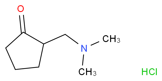 2-[(dimethylamino)methyl]cyclopentan-1-one hydrochloride_Molecular_structure_CAS_)