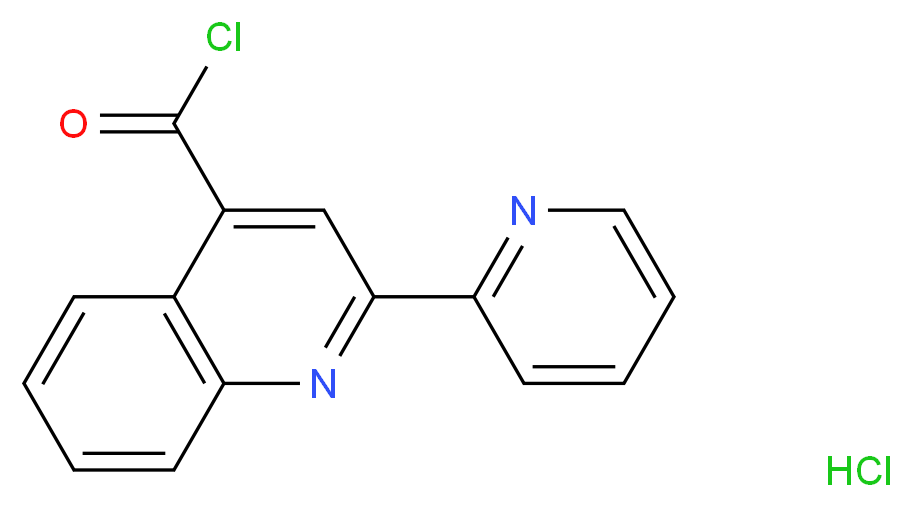 2-Pyridin-2-ylquinoline-4-carbonyl chloride hydrochloride_Molecular_structure_CAS_)