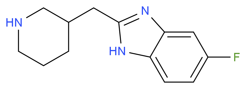 5-Fluoro-2-(piperidin-3-ylmethyl)-1H-benzimidazole_Molecular_structure_CAS_)