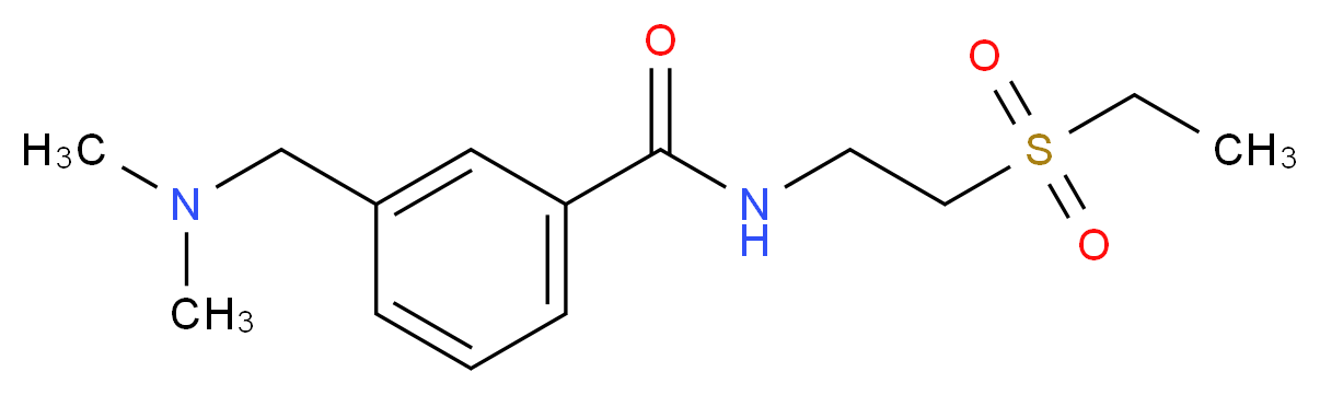 3-[(dimethylamino)methyl]-N-[2-(ethylsulfonyl)ethyl]benzamide_Molecular_structure_CAS_)