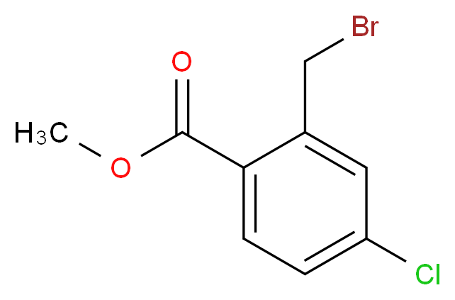 Methyl 2-bromomethyl-4-chlorobenzoate_Molecular_structure_CAS_145908-29-8)