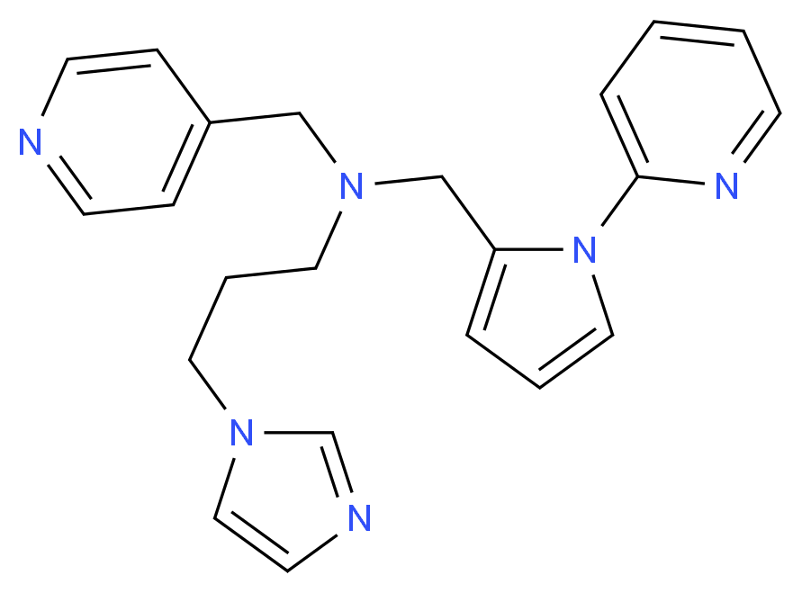 3-(1H-imidazol-1-yl)-N-(pyridin-4-ylmethyl)-N-[(1-pyridin-2-yl-1H-pyrrol-2-yl)methyl]propan-1-amine_Molecular_structure_CAS_)