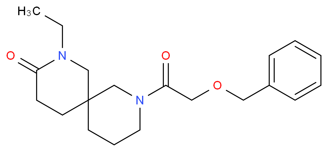 8-[(benzyloxy)acetyl]-2-ethyl-2,8-diazaspiro[5.5]undecan-3-one_Molecular_structure_CAS_)