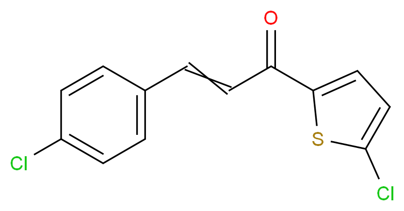 3-(4-chlorophenyl)-1-(5-chloro-2-thienyl)prop-2-en-1-one_Molecular_structure_CAS_96583-49-2)