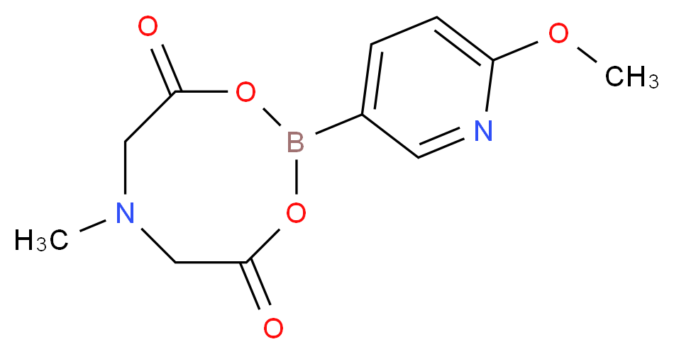 2-Methoxy-5-pyridinylboronic acid MIDA ester_Molecular_structure_CAS_)