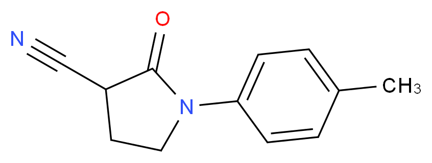 1-(4-Methylphenyl)-2-oxo-3-pyrrolidinecarbonitrile_Molecular_structure_CAS_930298-97-8)