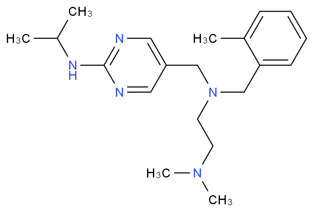 N-{[2-(isopropylamino)pyrimidin-5-yl]methyl}-N',N'-dimethyl-N-(2-methylbenzyl)ethane-1,2-diamine_Molecular_structure_CAS_)