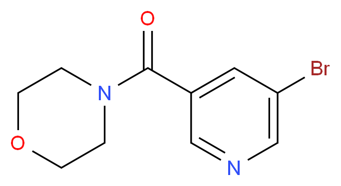 4-[(5-Bromopyridin-3-yl)carbonyl]morpholine_Molecular_structure_CAS_)