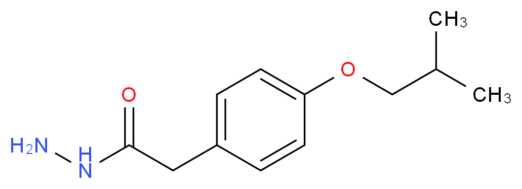 2-[4-(2-Methylpropoxy)phenyl]acetohydrazide_Molecular_structure_CAS_61904-59-4)