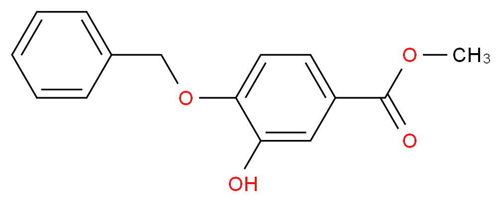 4-Hydroxy-3-(benzyloxy)-benzoic Acid Methyl Ester_Molecular_structure_CAS_1037072-57-3)