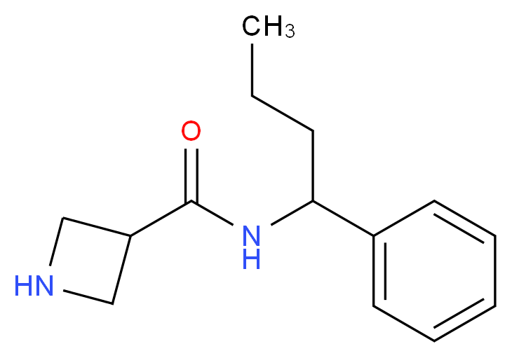 N-(1-phenylbutyl)azetidine-3-carboxamide_Molecular_structure_CAS_)