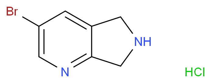 3-Bromo-6,7-dihydro-5H-pyrrolo[3,4-b]pyridine hydrochloride_Molecular_structure_CAS_1394117-24-8)