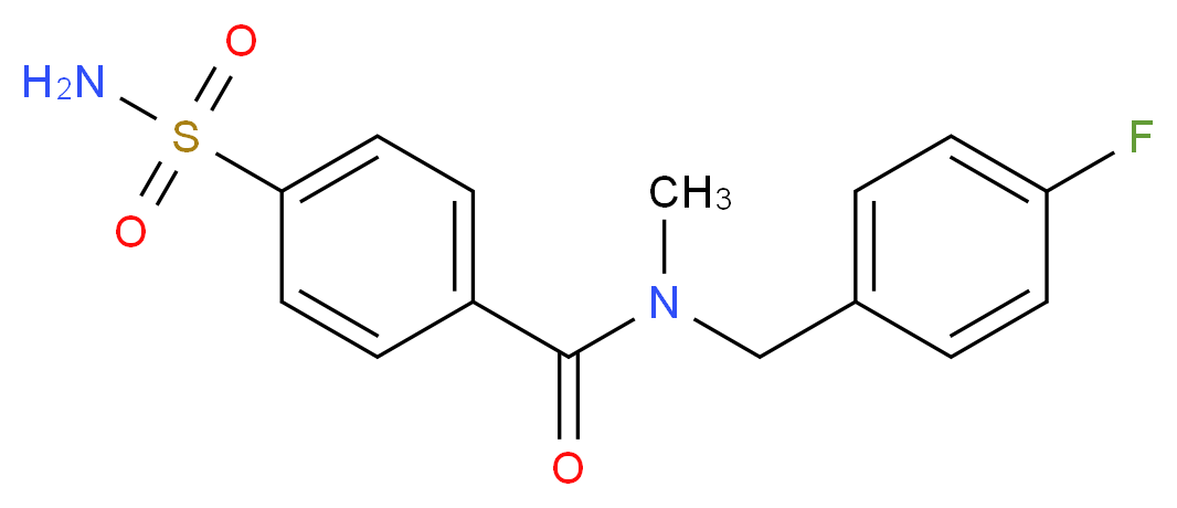 4-(aminosulfonyl)-N-(4-fluorobenzyl)-N-methylbenzamide_Molecular_structure_CAS_)