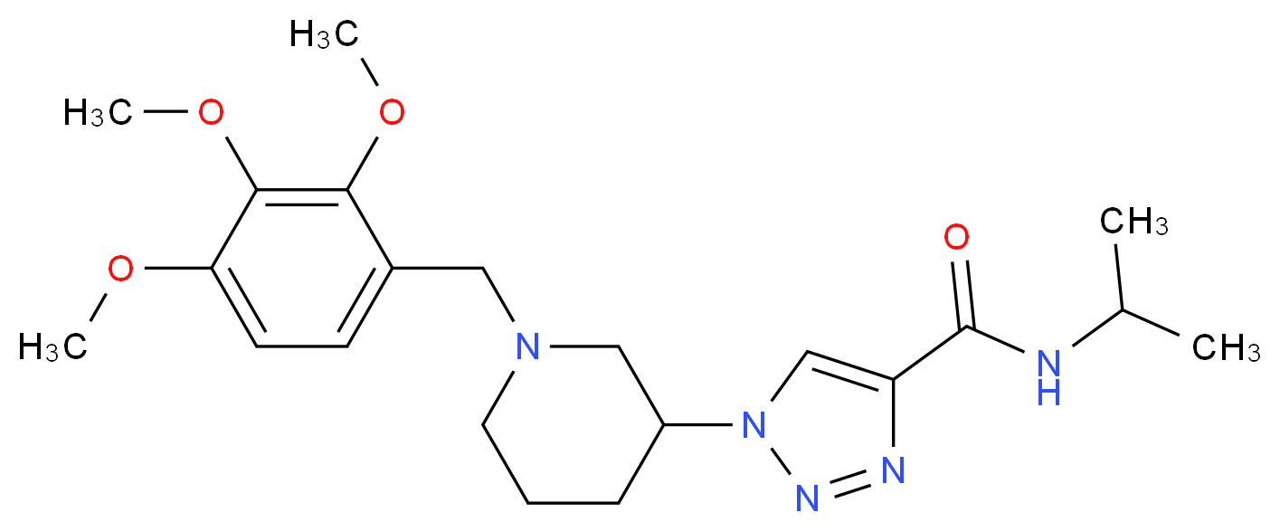 N-isopropyl-1-[1-(2,3,4-trimethoxybenzyl)-3-piperidinyl]-1H-1,2,3-triazole-4-carboxamide_Molecular_structure_CAS_)
