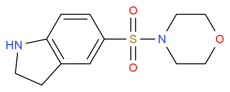 5-(morpholin-4-ylsulfonyl)indoline_Molecular_structure_CAS_874594-02-2)