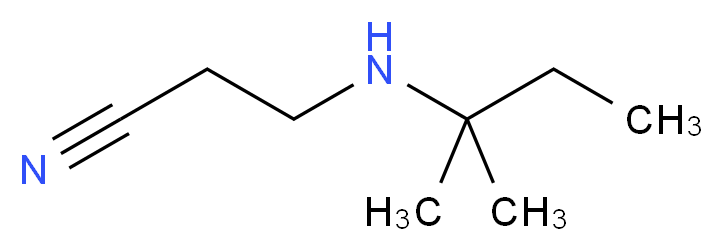 3-[(2-methylbutan-2-yl)amino]propanenitrile_Molecular_structure_CAS_)