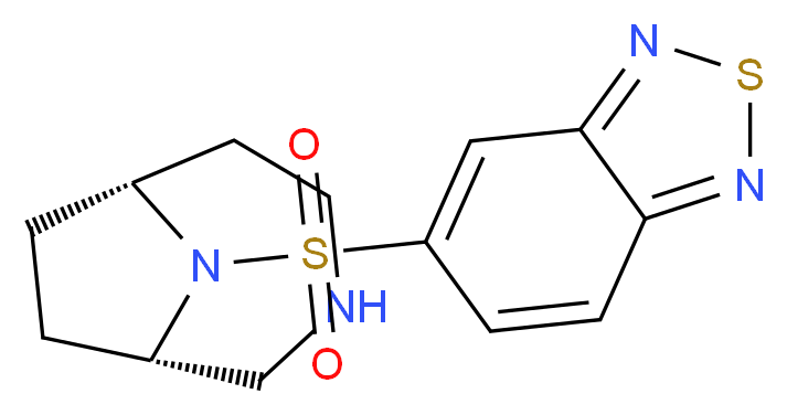 5-[(1S*,6R*)-3,9-diazabicyclo[4.2.1]non-9-ylsulfonyl]-2,1,3-benzothiadiazole_Molecular_structure_CAS_)