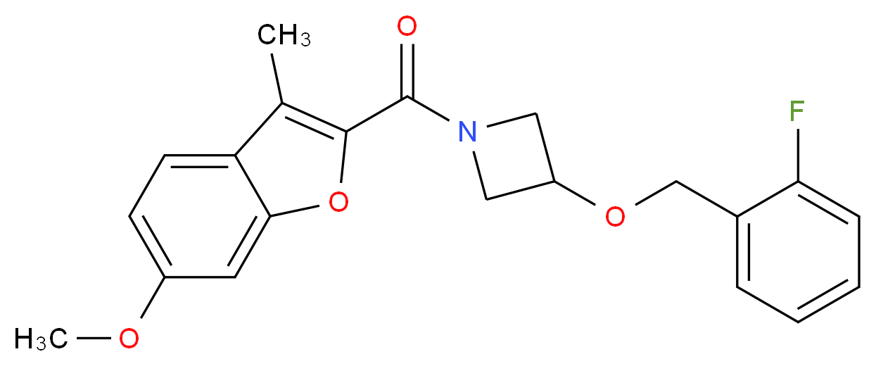 3-[(2-fluorobenzyl)oxy]-1-[(6-methoxy-3-methyl-1-benzofuran-2-yl)carbonyl]azetidine_Molecular_structure_CAS_)