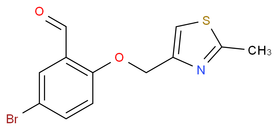 5-bromo-2-[(2-methyl-1,3-thiazol-4-yl)methoxy]benzaldehyde_Molecular_structure_CAS_)