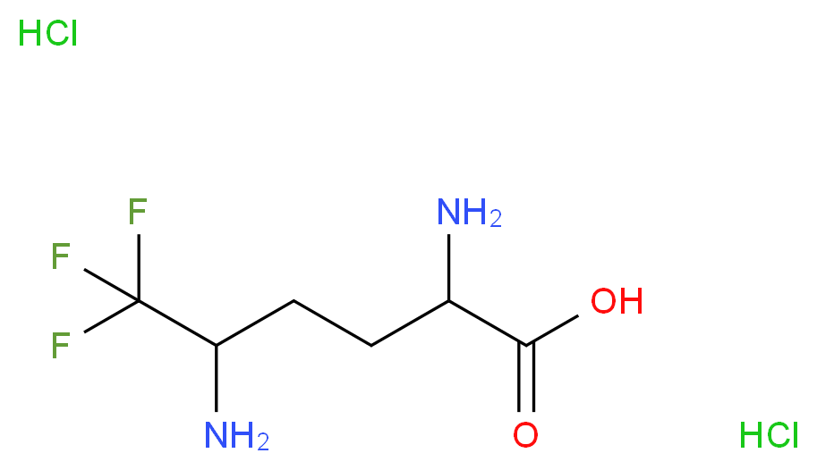 2,5-diamino-6,6,6-trifluorohexanoic acid dihydrochloride_Molecular_structure_CAS_)