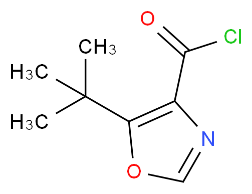 5-(tert-Butyl)-1,3-oxazole-4-carbonyl chloride 95%_Molecular_structure_CAS_)