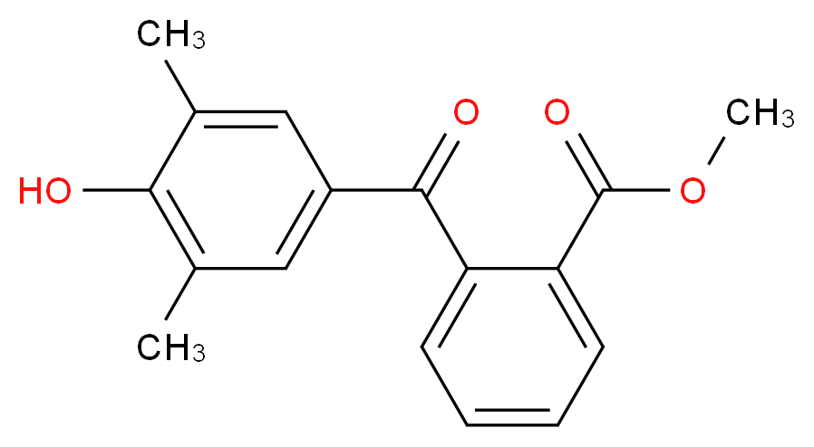 methyl 2-(4-hydroxy-3,5-dimethylbenzoyl)benzoate_Molecular_structure_CAS_85604-75-7)