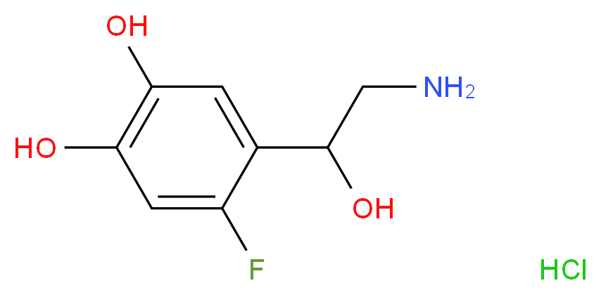 6-Fluoronorepinephrine hydrochloride_Molecular_structure_CAS_70952-50-0)