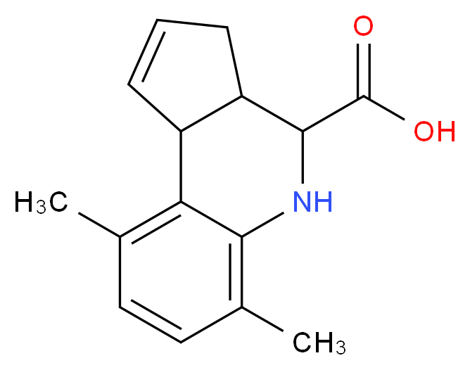 6,9-Dimethyl-3a,4,5,9b-tetrahydro-3H-cyclopenta[c]quinoline-4-carboxylic acid_Molecular_structure_CAS_)