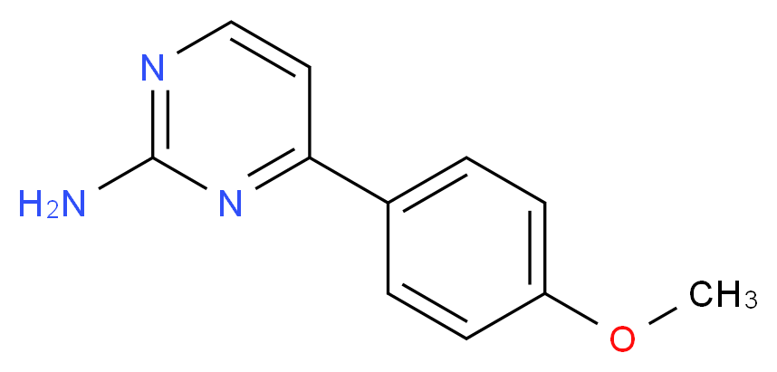 4-(4-Methoxyphenyl)pyrimidin-2-amine_Molecular_structure_CAS_)