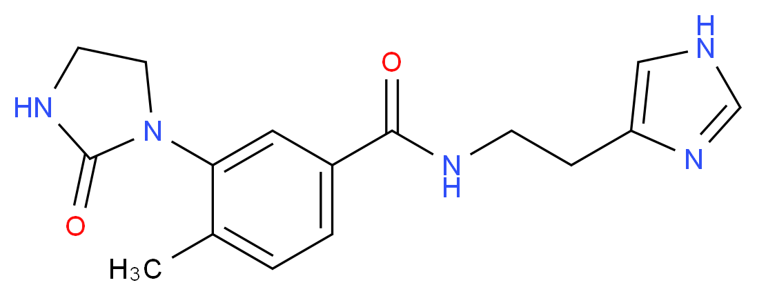 N-[2-(1H-imidazol-4-yl)ethyl]-4-methyl-3-(2-oxoimidazolidin-1-yl)benzamide_Molecular_structure_CAS_)
