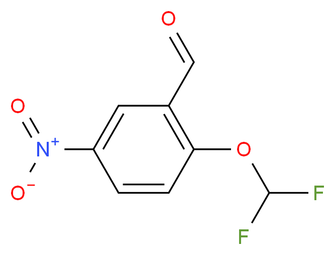 2-(Difluoromethoxy)-5-nitrobenzaldehyde_Molecular_structure_CAS_)