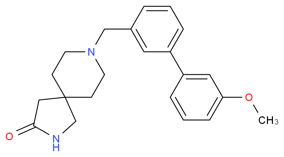 8-[(3'-methoxy-3-biphenylyl)methyl]-2,8-diazaspiro[4.5]decan-3-one_Molecular_structure_CAS_)