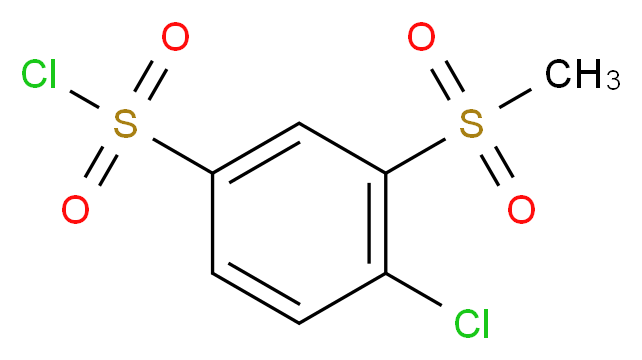 4-chloro-3-methanesulfonylbenzene-1-sulfonyl chloride_Molecular_structure_CAS_)