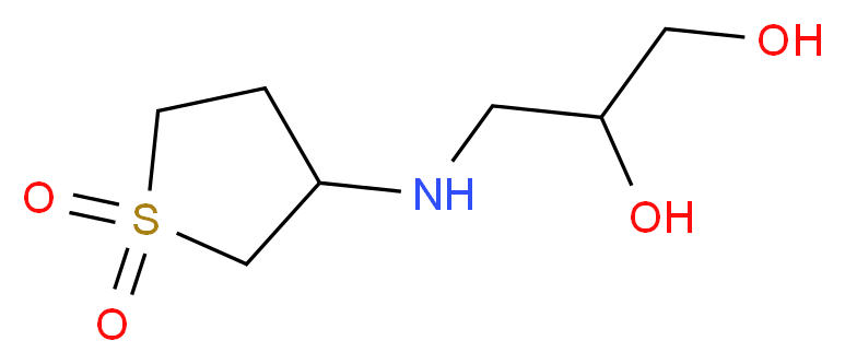 3-(1,1-Dioxo-tetrahydro-1lambda*6*-thiophen-3-yl-amino)-propane-1,2-diol_Molecular_structure_CAS_305855-91-8)