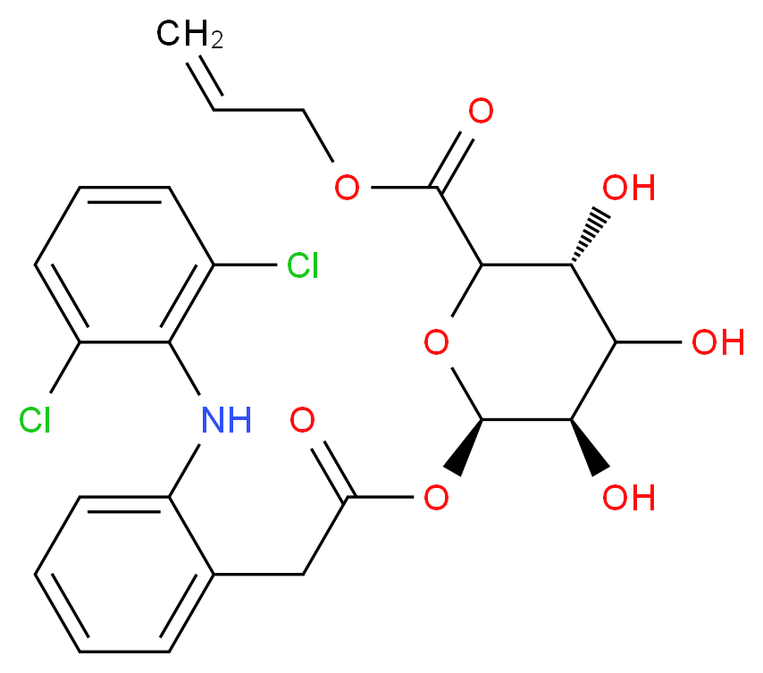 Diclofenac Acyl-β-D-glucuronide Allyl Ester_Molecular_structure_CAS_698358-10-0)