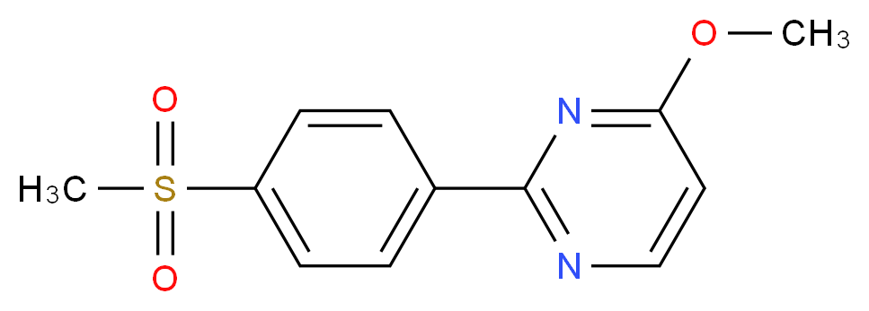 4-methoxy-2-[4-(methylsulfonyl)phenyl]pyrimidine_Molecular_structure_CAS_)