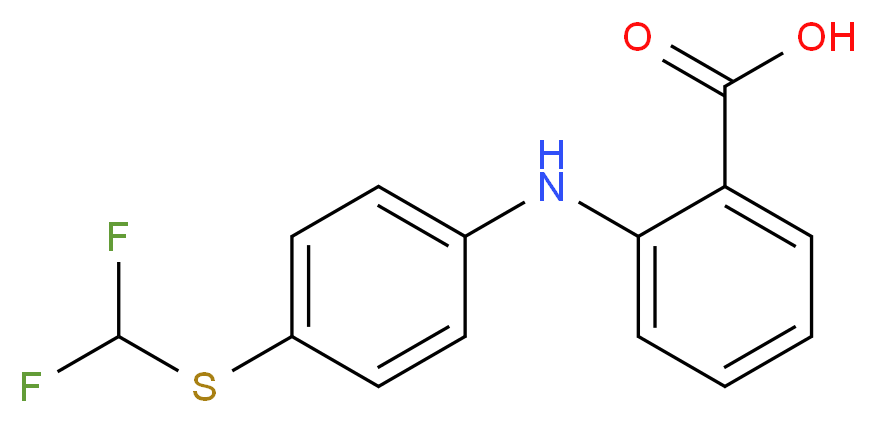 2-(4-Difluoromethylsulfanyl-phenylamino)-benzoic acid_Molecular_structure_CAS_51679-50-6)