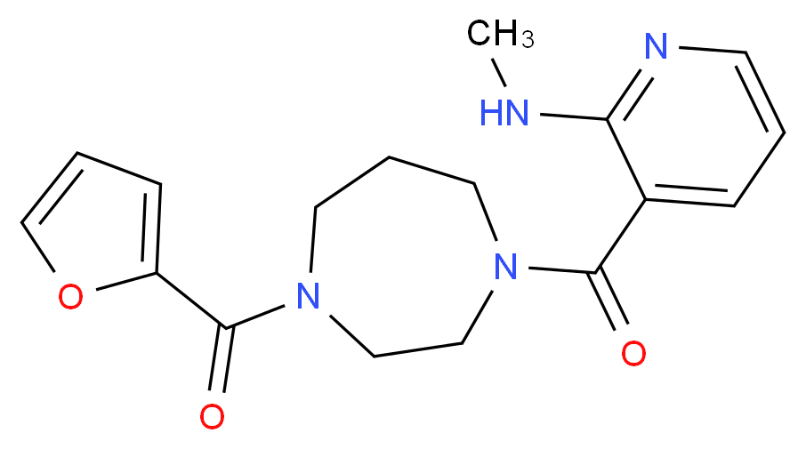 3-{[4-(2-furoyl)-1,4-diazepan-1-yl]carbonyl}-N-methyl-2-pyridinamine_Molecular_structure_CAS_)