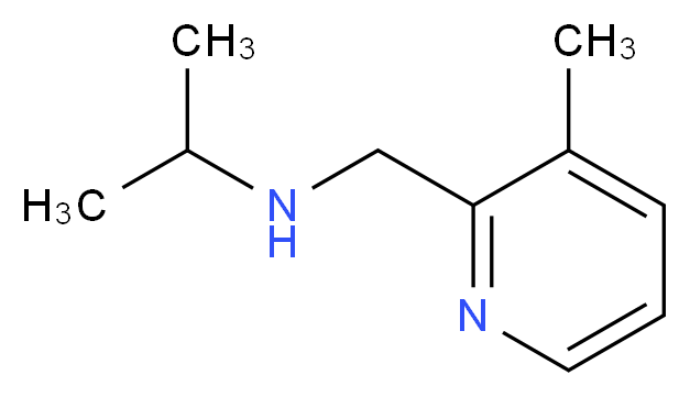 N-[(3-methylpyridin-2-yl)methyl]propan-2-amine_Molecular_structure_CAS_915923-23-8)