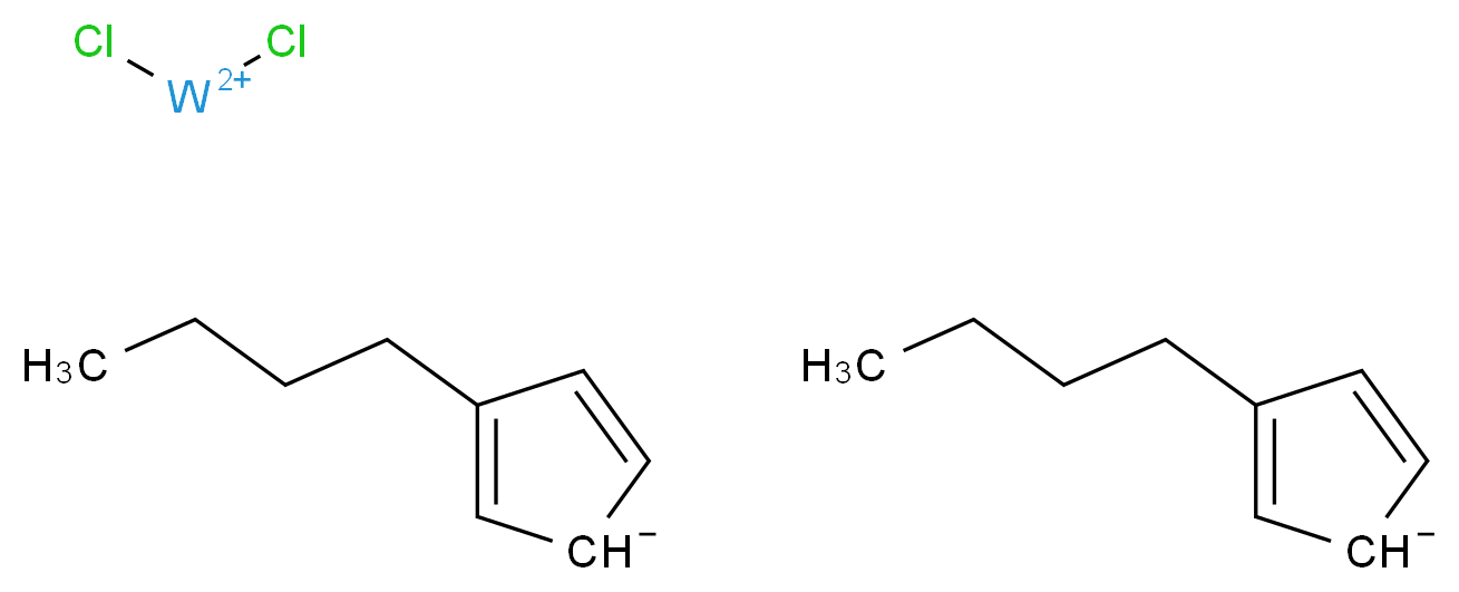 Bis(butylcyclopentadienyl)tungsten(IV) dichloride_Molecular_structure_CAS_87695-18-9)