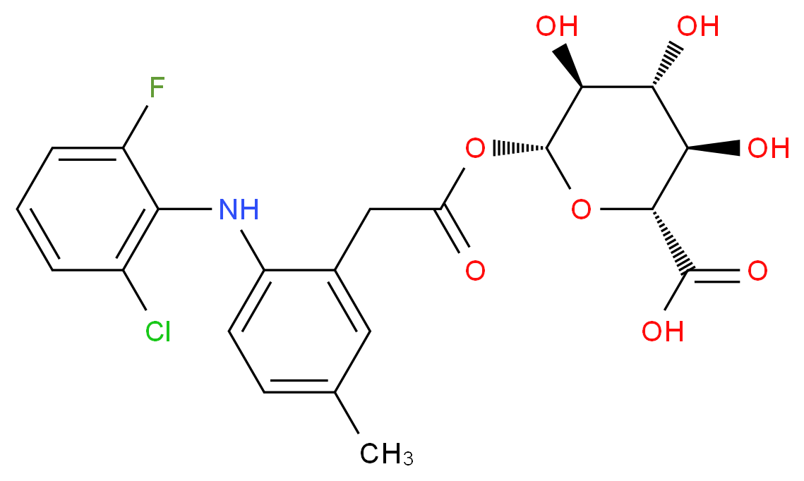 Lumiracoxib Acyl-β-D-glucuronide_Molecular_structure_CAS_697287-17-5)
