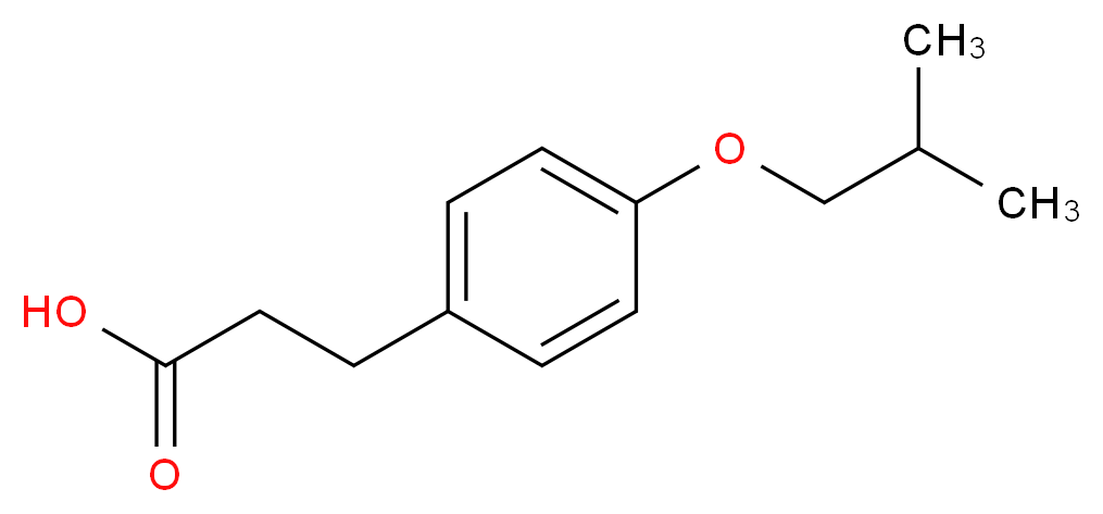 3-(4-isobutoxyphenyl)propanoic acid_Molecular_structure_CAS_)