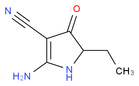 2-amino-5-ethyl-4-oxo-4,5-dihydro-1H-pyrrole-3-carbonitrile_Molecular_structure_CAS_)